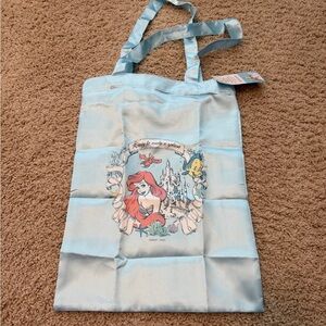 Disney The little Mermaid Satin Tote Bag - Light Blue